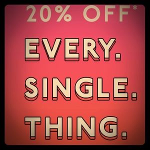 Get an automatic 20% price reduction on all items